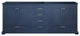 Dukes 80" Vanity Cabinet Only, Navy Blue