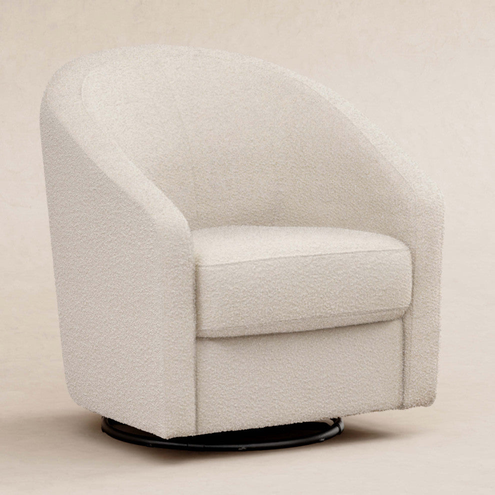 Madison Swivel Glider, Ivory Boucle