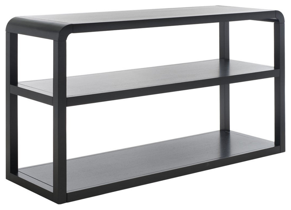 Safavieh Omara 3 Tier Console Table, Black