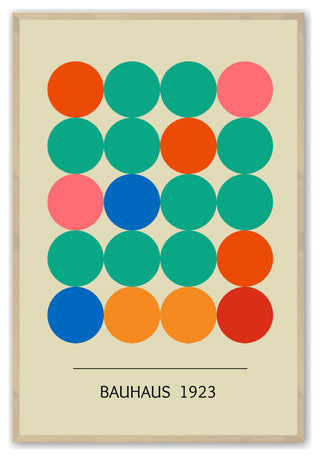 Raw Maple 16" x 20" Bauhaus 1923 Framed Print