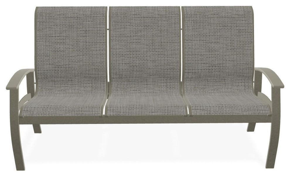 Belle Isle Sling 3-Seat Outdoor Sofa, Burke/Storm