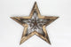 Wood and Iron Wall Texas Star-Wall Decor, White