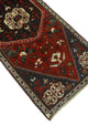 Fine Vintage Distressed Saghir Red Rug