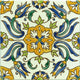7.87"x7.87" Constantine Handpainted Ceramic Tile, Set Of 10