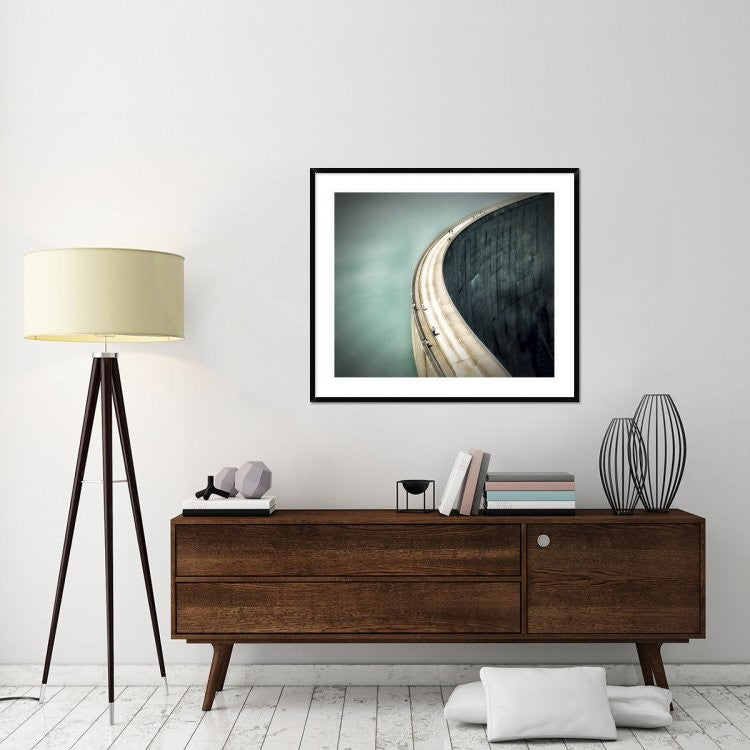 "The Dam" Framed Digital Print by Anna Cseresnjes, 44x38"