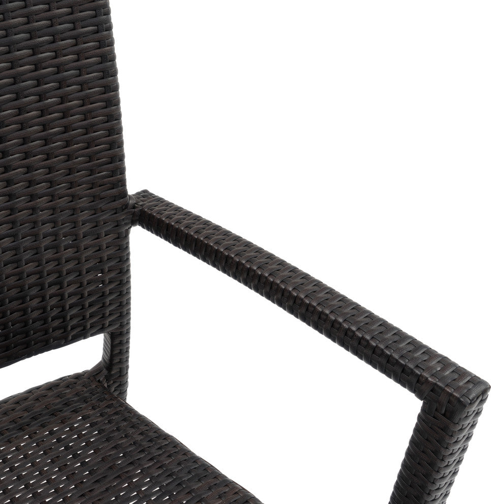 Deco 9 Piece Aluminum Outdoor Patio Dining Set, Orange
