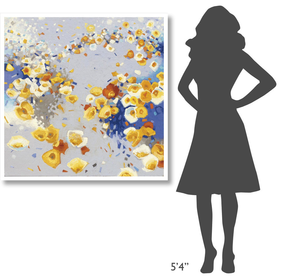 "Millefiori Crop" Digital Paper Print by Shirley Novak, 42"x42"