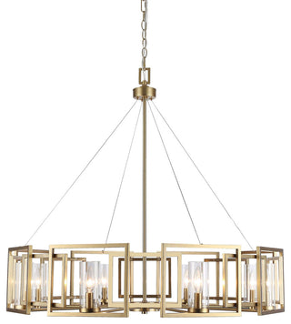 Golden Lighting 6068-8 Marco 8 Light 36"W Taper Candle Style - Brushed