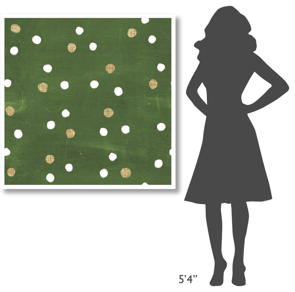 "Santas List Pattern IV" Digital Paper Print by Janelle Penner, 42"x42"