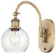 Innovations 518-1W-BB-G124-6 1-Light Sconce, Brushed Brass