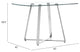 Lemon Drop Dining Table Chrome