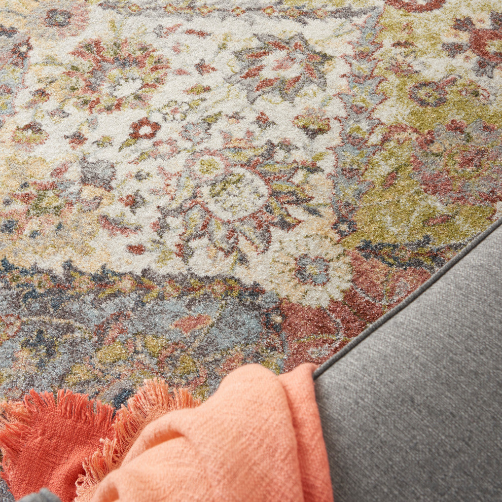 Nourison Juniper 9' x 12' Terracotta Multicolor Vintage Indoor Area Rug