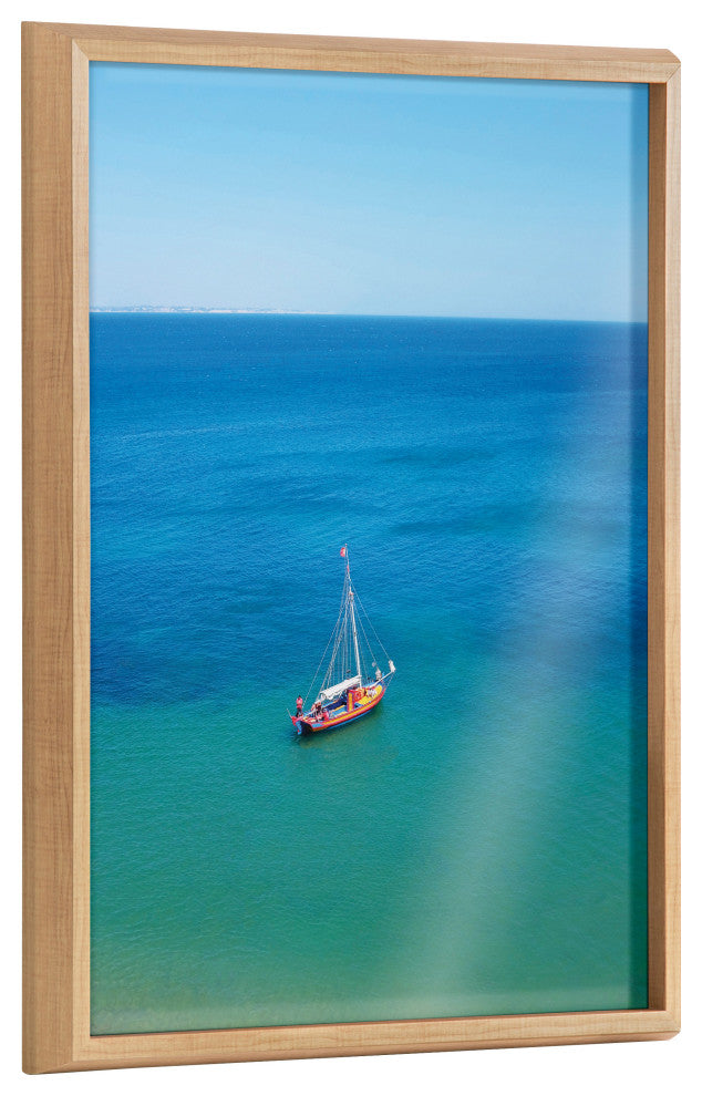 Blake A Lagos Sail Framed Printed Art by Rachel Bolgov, Natural 18x24