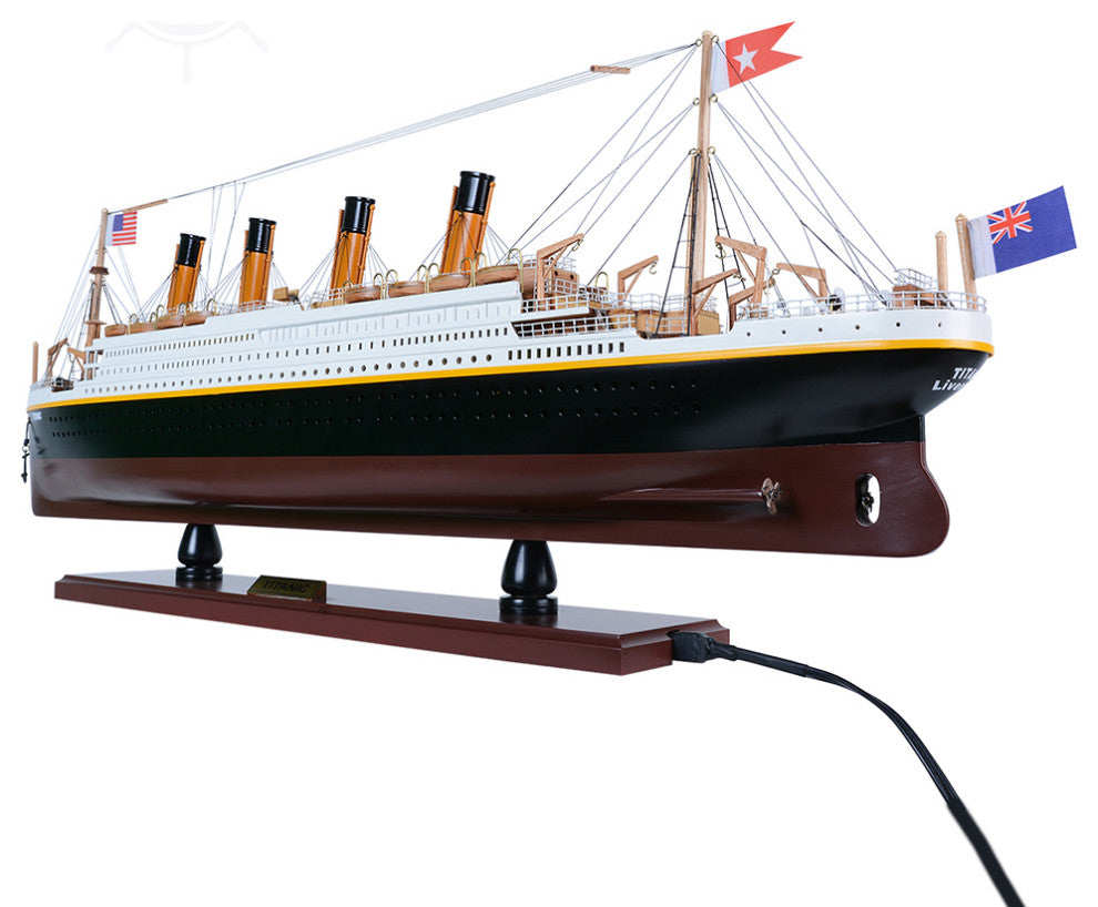 Titanic With Lights Cruise Ship Model