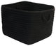 Colonial Mills Basket Modern Farmhouse Braided Mudroom Ebony Rectangle