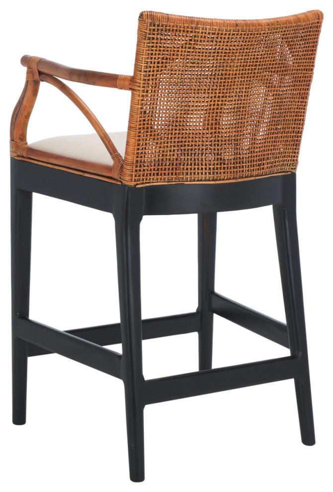 Safavieh Gianni Counter Stool, Brown/Black