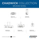 Chadwick Collection 3-Light Brushed Nickel Island Chandelier