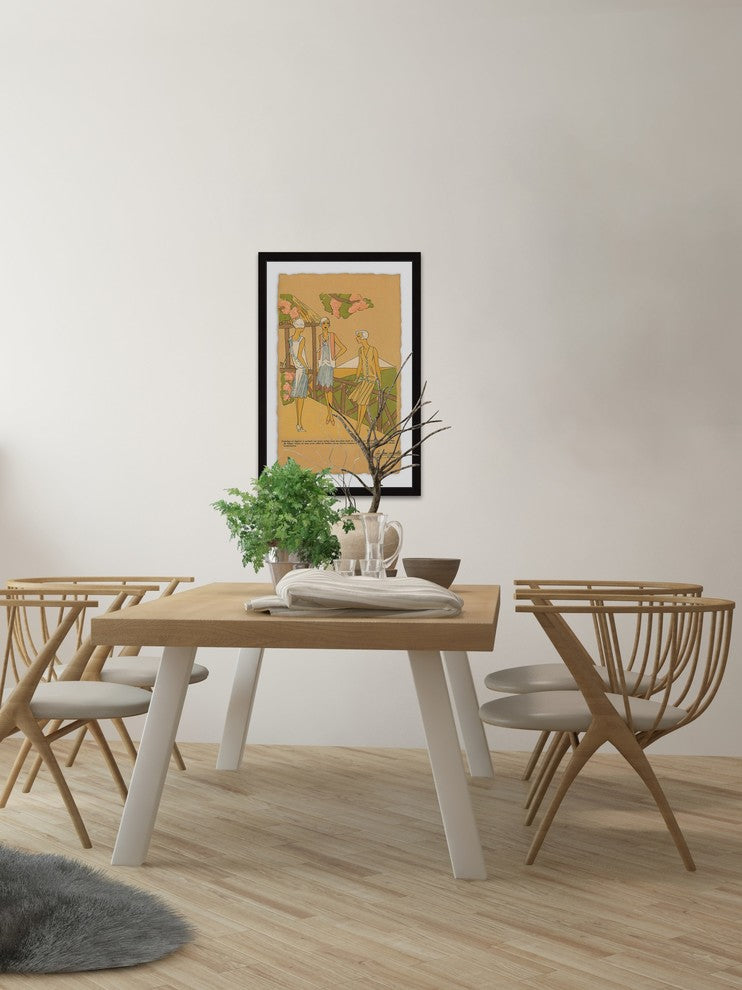 "On the Terrace" Framed Painting Print, 20"x30"