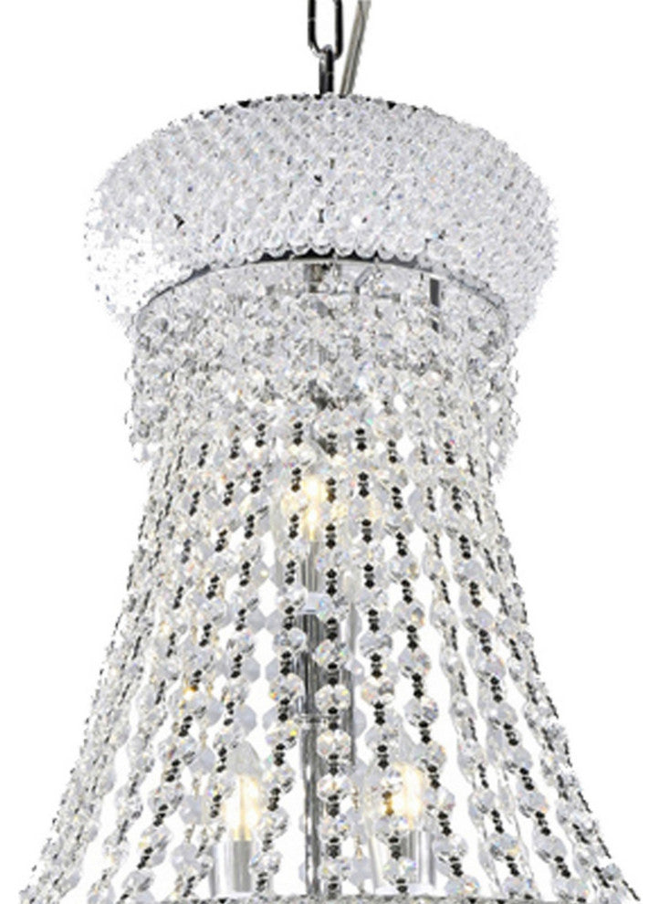 Crystal Ceiling Lamp with Chandelier Design Body, Clear