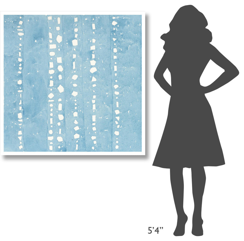 "Wishy Washy Blues I" Digital Paper Print by Shirley Novak, 42"x42"