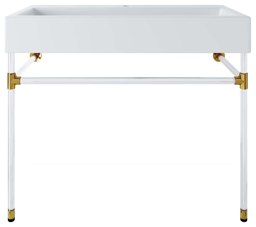 Redeem 40" Acrylic Wall-Mount Bathroom Vanity