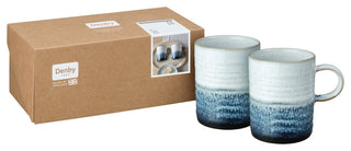 Kiln Blue by Denby Mugs, Set of 2