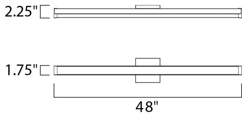 Maxim 52008 Spec 48"W LED Bath Bar - Compliant - Satin Nickel