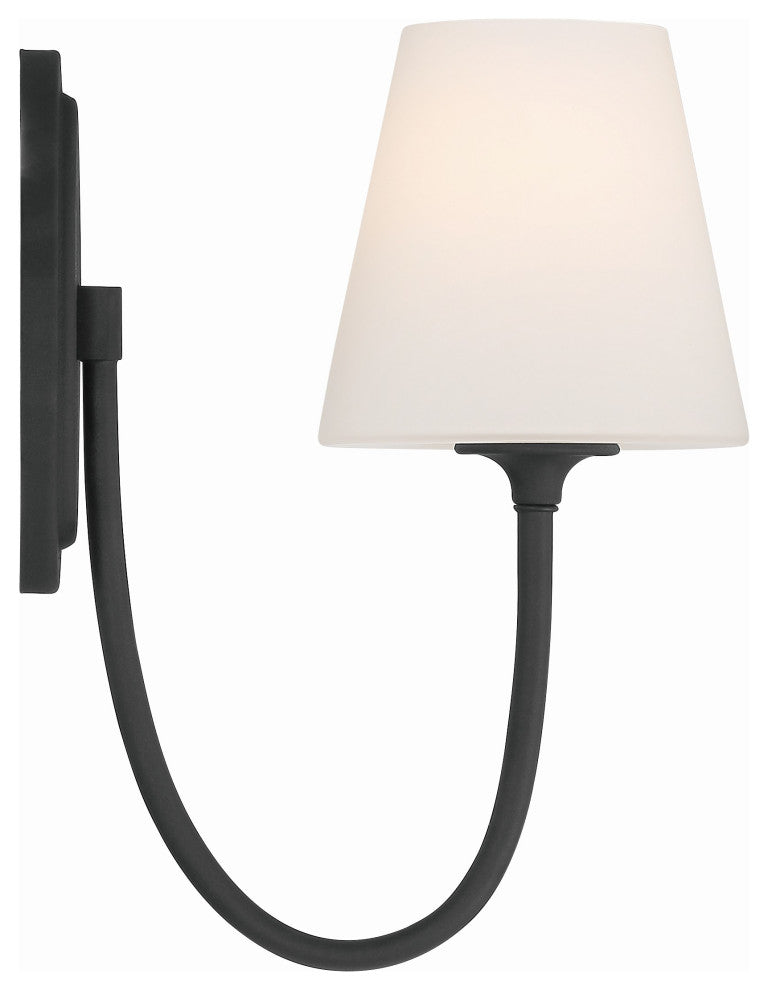 Juno 1-Light Black Forged Wall Mount