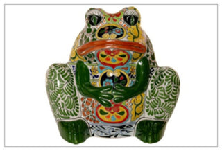 Talavera Large Frog Planter, A