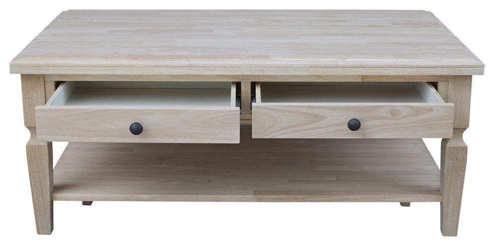 Vista Coffee Table, Unfinished
