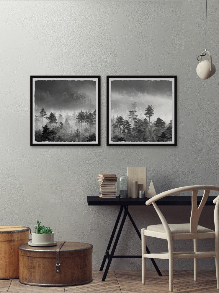 The Forest Spoke Diptych, 2-Piece Set, 24x24 Panels