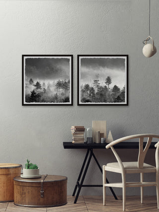 The Forest Spoke Diptych, 2-Piece Set, 24x24 Panels
