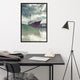 Foggy River Coastal Landscape Framed Photo Paper Wall Art Prints, Black, 24" X 36"