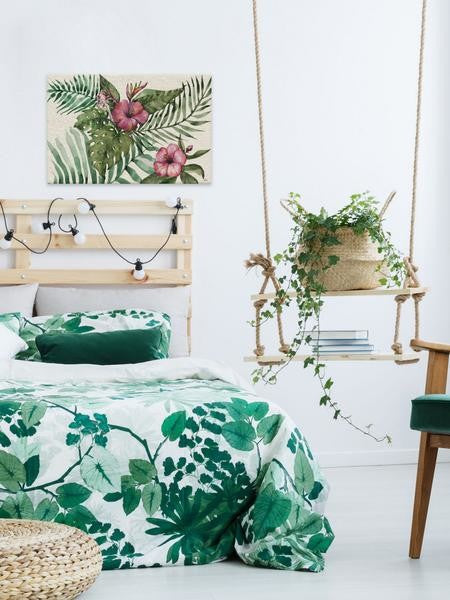 "Follaje Floral" Painting Print on Wrapped Canvas, 36"x24"