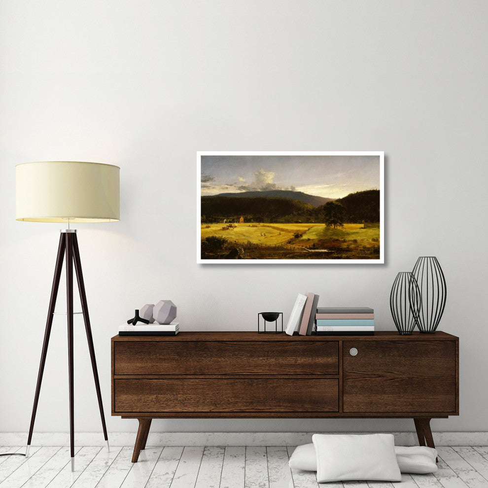 "Bareford Mountains, West Milford, New Jersey, 1850" Paper Art, 46"x28"