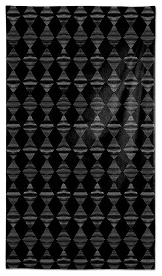 Line Diamonds Black 58x102 Tablecloth