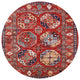 Ahgly Company Indoor Round Mid-Century Modern Area Rugs, 7' Round