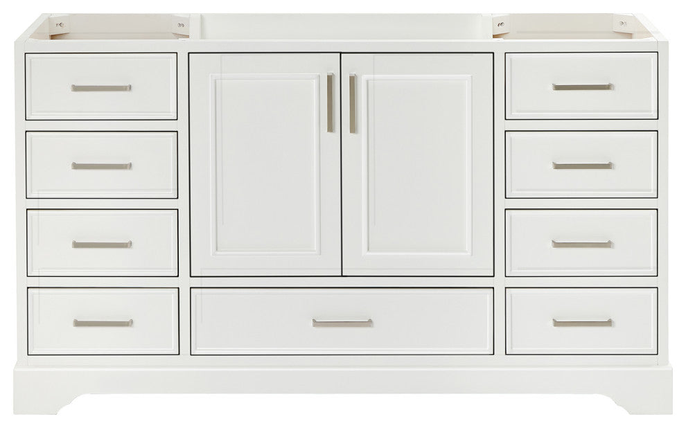 Ariel Stafford 60" Single Sink Bathroom Vanity Base, White