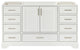 Ariel Stafford 60" Single Sink Bathroom Vanity Base, White