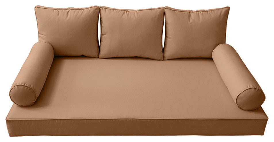 |COVER ONLY| Style 3 Crib Piped Trim Daybed Mattress Bolster Pillow Covers AD104