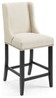 Beige Baron Upholstered Fabric Counter Stool