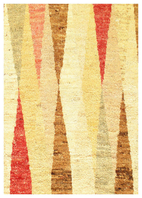 Fine Hand Knotted Modern Shaggy Rug 5'6''x8'7''