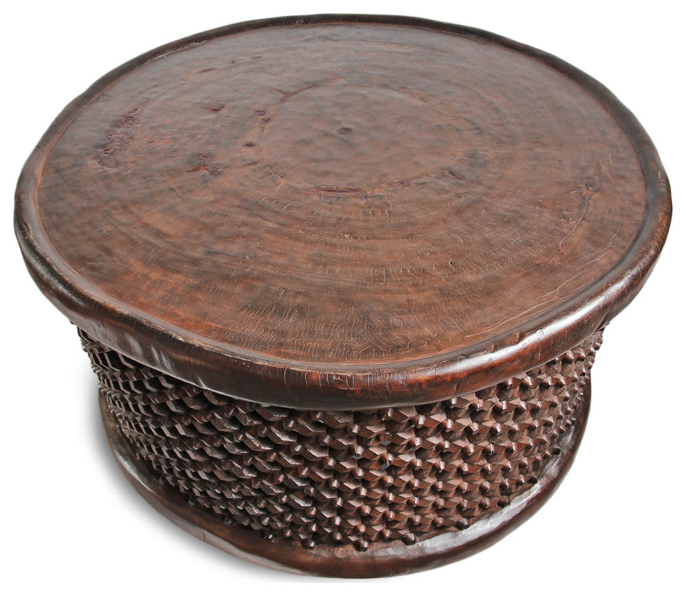 Consigned X-Large Vintage Bamileke Stool Table