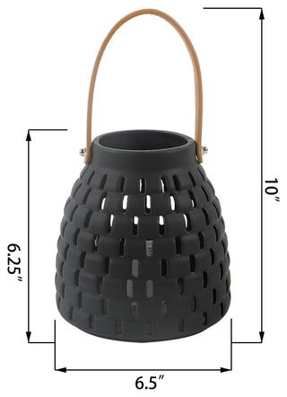 6In Led Honeycomb Ceramic Lantern