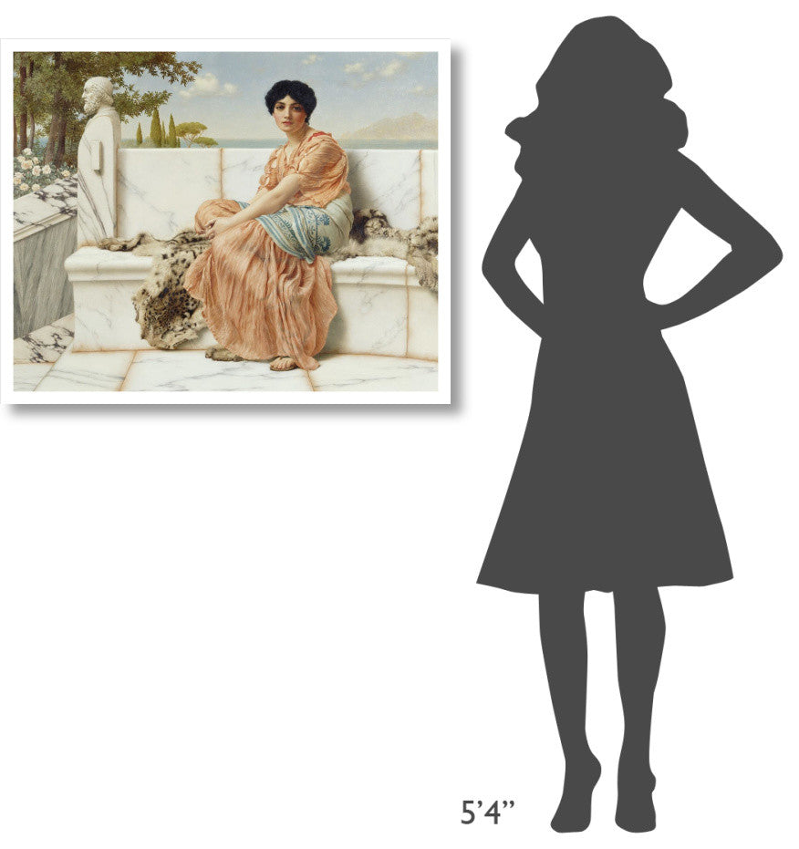"Reverie" Digital Paper Print by John William Godward, 37"x30"