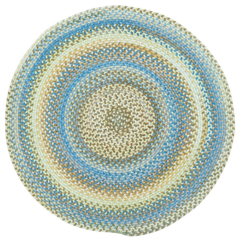 Capel Kill Devil Hill Light Blue 0210_410 Braided Rugs - 8' 6" Round