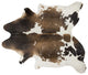 72" X 84" Taupe And White Cowhide - Rug