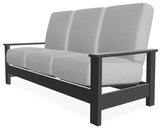 Leeward Deep Seat 3-Seat Outdoor Sofa, Dazzle/Graphite