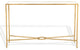 Safavieh Couture Tauri Metal Console Table, Brass/Clear