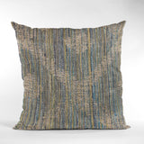 Plutus Blue Diamond Jacquard Luxury Throw Pillow, 20"x26"